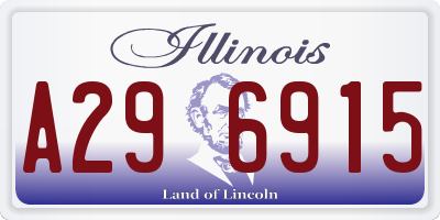 IL license plate A296915