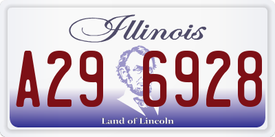 IL license plate A296928