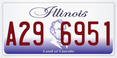 IL license plate A296951