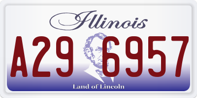 IL license plate A296957