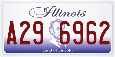 IL license plate A296962