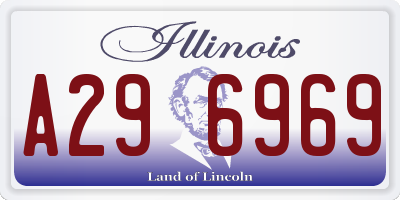 IL license plate A296969