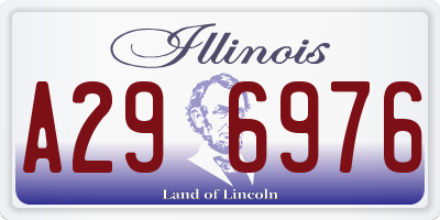 IL license plate A296976
