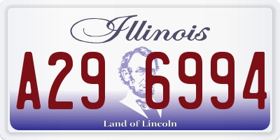 IL license plate A296994