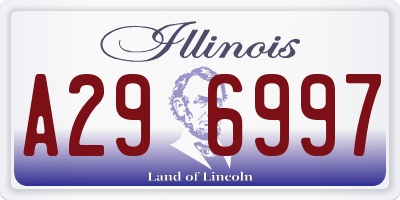 IL license plate A296997