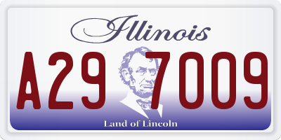 IL license plate A297009