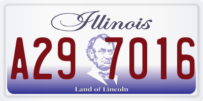 IL license plate A297016