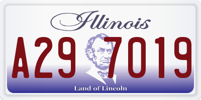 IL license plate A297019
