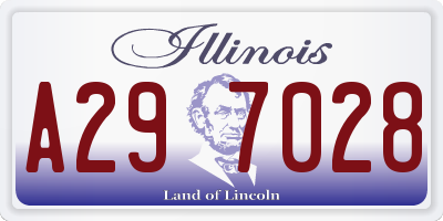 IL license plate A297028