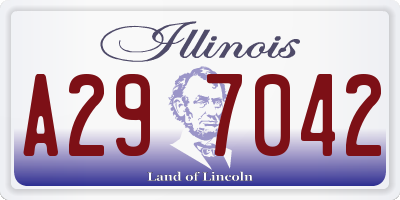 IL license plate A297042