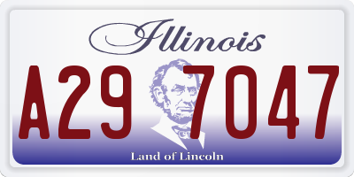 IL license plate A297047