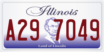 IL license plate A297049