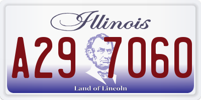 IL license plate A297060