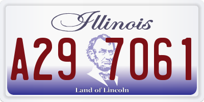 IL license plate A297061