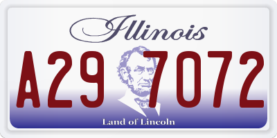 IL license plate A297072