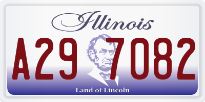 IL license plate A297082