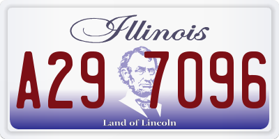 IL license plate A297096