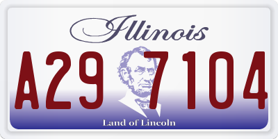 IL license plate A297104