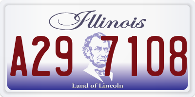 IL license plate A297108