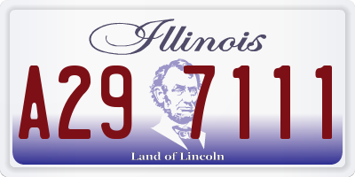 IL license plate A297111
