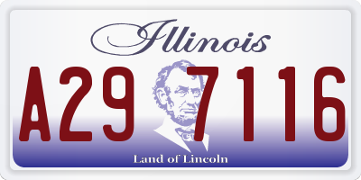 IL license plate A297116