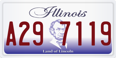IL license plate A297119