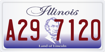 IL license plate A297120