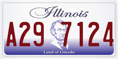 IL license plate A297124