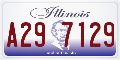 IL license plate A297129