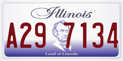 IL license plate A297134