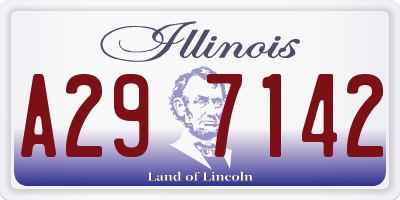 IL license plate A297142