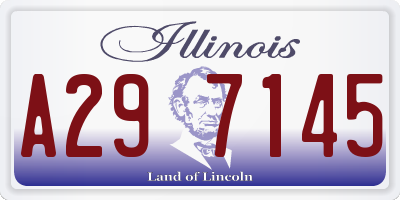 IL license plate A297145