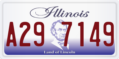 IL license plate A297149