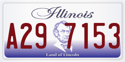 IL license plate A297153