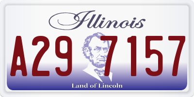IL license plate A297157