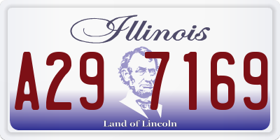 IL license plate A297169