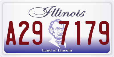 IL license plate A297179