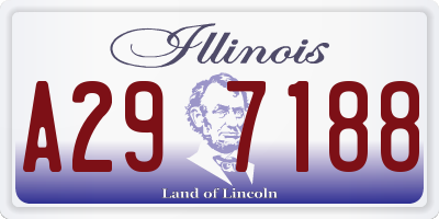 IL license plate A297188