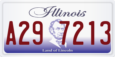 IL license plate A297213