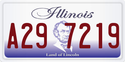 IL license plate A297219