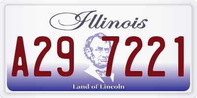 IL license plate A297221