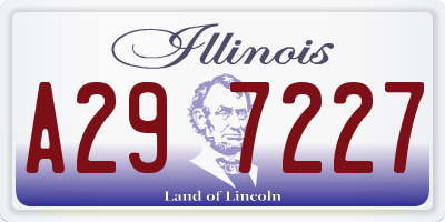 IL license plate A297227