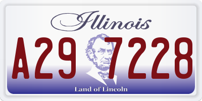 IL license plate A297228