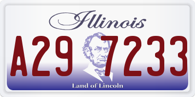 IL license plate A297233