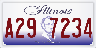 IL license plate A297234