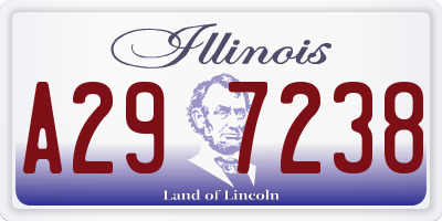 IL license plate A297238