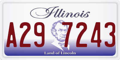 IL license plate A297243