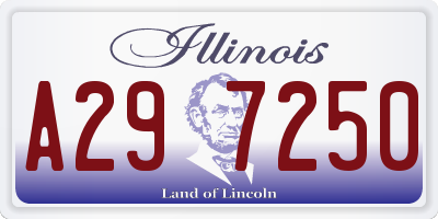 IL license plate A297250