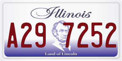 IL license plate A297252