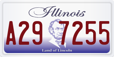 IL license plate A297255